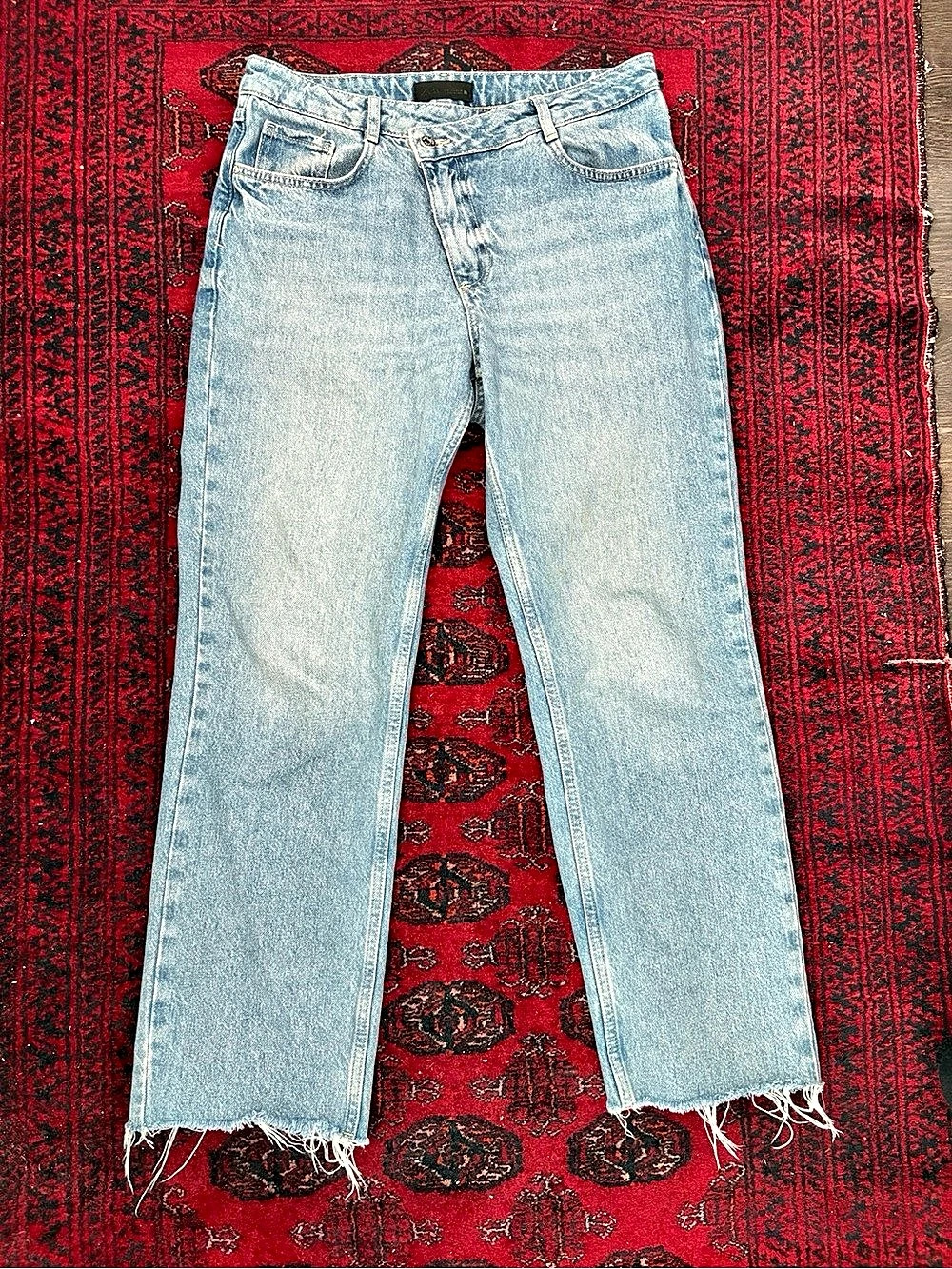Zara Crossover Jeans AGOLDE Dupe Size 8